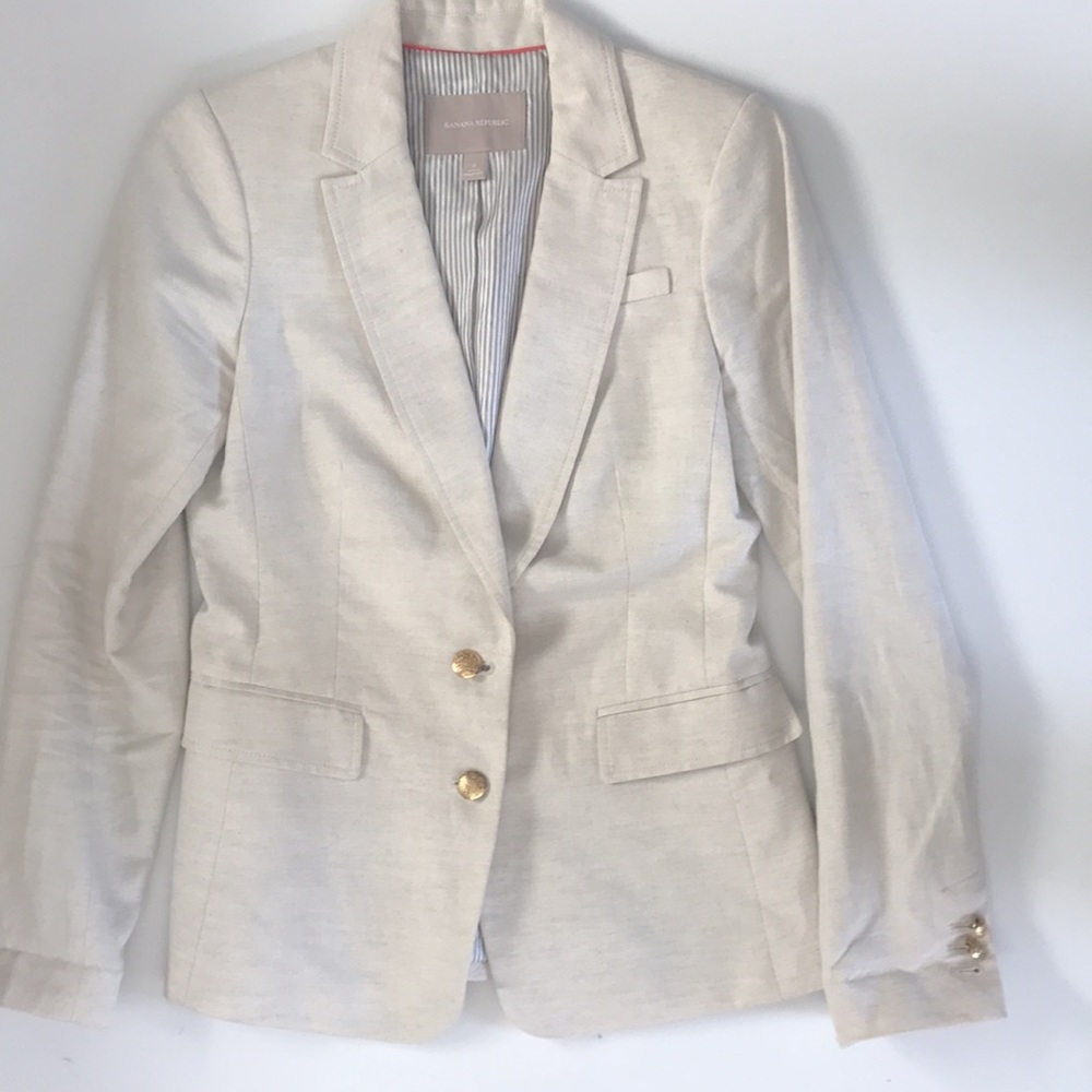 Banana Republic Linen Blazer